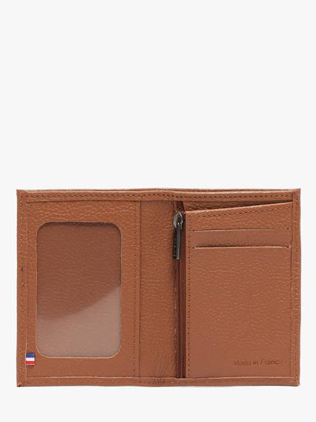 Portefeuille Met Portemonnee Madras Leder Etrier Bruin madras EMAD941 ander zicht 1